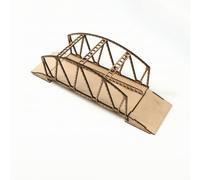 LeeQinersw Puente en Miniatura Maqueta de Madera Modelo Diorama Accesorio Escala 1 72 Estilo Arquitectónico Europeo Personalizable Adecuado para Wargames Escenas, Style to 2