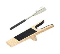 LeeQinersw Quitabotas de madera, calzador telescópico, sacabotas para mayores al libre