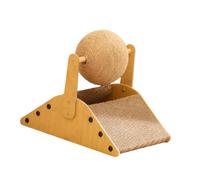 LeeQinersw Rascador para Gatos Cama con Superficie Ergonómica Base de Ejercicios Interactiva Almohadilla Centro Lúdico con Bola Adecuado para, L