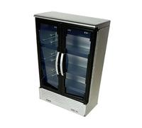 LeeQinersw Refrigerador de Doble Puerta para Casa de Muñecas, Ideal como Accesorio para Fotos O para Crear Una Escena de La