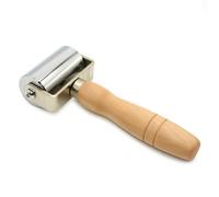 LeeQinersw Rodillo de Acero Sólido Prensador Manual para Cuero Herramienta de Presión con Cuerpo y Agarre Cómodo Adecuado para Proyectos de Cuero Ebanistería Reparaciones, 中号实心钢压轮