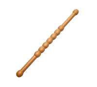 LeeQinersw Rodillo de Madera para Masaje Manual Corporal Multifuncional Terapéutico con Diseño y Perlas Suave Adecuado para Relajación Muscular Oficina Centro de Estética, Grande