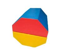 LeeQinersw Rodillo Infantil de Entrenamiento Rodillo de Juego Bloque de Espuma Cilindro de Equilibrio Módulo de Psicomotricidad de Espuma Firme con Cubierta de, Octágono Dividido
