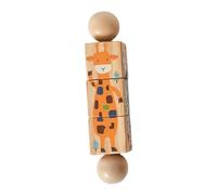 LeeQinersw Rompecabezas Giratorio de Madera Juguete Educativo Manualidad Bloques de Construcción para Habilidad Manual Observación Niños Niñas Uso Preescolar, Style C