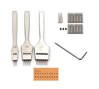 LeeQinersw Sacabocados Manual con Mango Milímetros Ancho y Cuerpo Resistente para Hacer Agujeros Costura en Piel Acuado para Proyectos Bricolaje Elaboración, .85mm