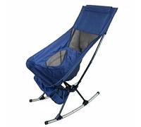 LeeQinersw Silla Mecedora Plegable para Exterior Silla Tumbona Reclinable Balancín Asiento Portátil con Asiento Transpirable y Bolsillo para Objetos Marco, Color to 5