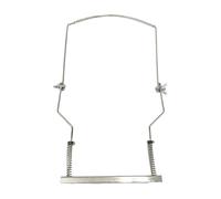 LeeQinersw Soporte para Armónica Sostenedor de Cuello Ajustable 10 Agujeros Base Metálica Resistente Almohadilla Protectora para Estudiantes Adecuado para Aprend, Plata