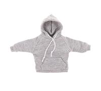 LeeQinersw Sudadera para Muñeco 1/12 con Capucha Ropa para Figura de Acción Hombre Conjunto de Vestuario Casual Tejido de Tela Adecuada para Juego de Ro, Top Gris con Capucha