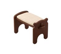 LeeQinersw Taburete Compuesto Reposapiés Banco Asiento Perro con Marco de Madera Sólida Acolchado de PU y Borde Redondeado Adecuado para Cambiar Zapatos Junto a Cama Junto a Sofá, Color to 1