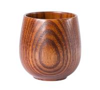 LeeQinersw Taza de Madera para Té Hecha a Mano - Ligera, para Bebidas Frías o Calientes - Ideal para Senderismo, Picnic, Uso Diario - Regalo Natural