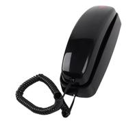 LeeQinersw Teléfono Fijo de Pared con Control de Volumen y remarcación, Estilo Retro, con Cable, para casa, Oficina, Aeropuerto y Cocina, Negro