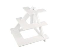 LeeQinersw Torre Cupcakes Rústico, Color to 2 | Estructura Triangular Estable, Soporte Postres 3 Niveles, Resistente, Soporte para Magdalenas 3 Niveles, Bodas