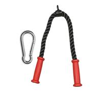 LeeQinersw Tricep Rope Cuerda para Ejercicios Accesorio de Polea Alta Y Baja con Manijas Ergonómicas Soporte Resistente para Rutinas de Bíceps Y Tríceps Adecuado, 90cm