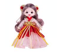 LeeQinersw Vestido Tradicional Muñeca Vestido Traje Ropa Clásica China con Detalles Artesanales Adecuado para Colección Regalo para Cumpleaños Exhibición , Estilo 3