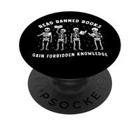 Leer Amante de los Libros prohibidos Conocimientos PopSockets PopGrip Adhesivo