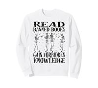 Leer Banned Book Lover Esqueleto Lectura Bibliotecaria Sudadera