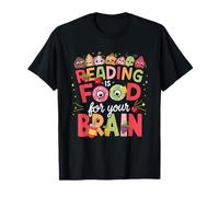Leer es alimento para tu Cerebro Libros Infantiles Personajes Camiseta