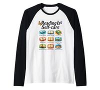 Leer es autocuidado Escapar Realidad Piensa en grande Camiseta Manga Raglan