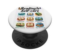 Leer es autocuidado Escapar Realidad Piensa en grande PopSockets PopGrip Adhesivo