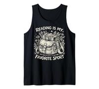Leer es mi Amante Favorito de los Libros de Naturaleza Cottagecore Camiseta sin Mangas