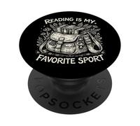 Leer es mi Amante Favorito de los Libros de Naturaleza Cottagecore PopSockets PopGrip Adhesivo