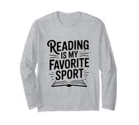Leer es mi Amante Favorito de los Libros Deportivos Manga Larga