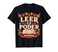 Leer Es Poder Hispanic Heritage Spanish Teacher Maestra Camiseta gráfica económica