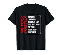 Leer Japonés Es Muy Fácil Divertido Estudiante Humor Divertido Camiseta