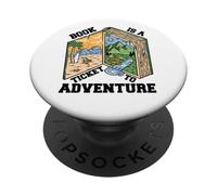 Leer Libro es un boleto a la Aventura - Ávido Lector ratón de Biblioteca PopSockets PopGrip Adhesivo