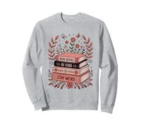 Leer Libros Be Kind Stay Weird Floral Book Lover Sudadera