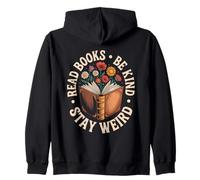 Leer Libros Be Kind Stay Weird Floral Book Lover Sudadera con Capucha