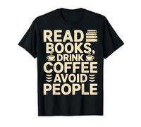 Leer Libros Beba café Evite a la Gente Camiseta