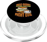 Leer Libros Bebe Café Lucha contra El Mal Lector Lectura PopSockets PopGrip para MagSafe