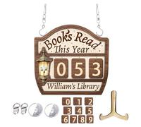 Leer libros este año | Accesorios para libros - objetivo de lectura Reto de lectura rastreador | para biblioteca, estantería, escritorio, esquina, club, lector, profesor, mujeres, bibliotecarios