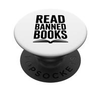 Leer Libros prohibidos Empoderamiento Cita literaria PopSockets PopGrip Adhesivo