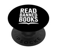 Leer Libros prohibidos Empoderamiento Cita literaria PopSockets PopGrip Adhesivo