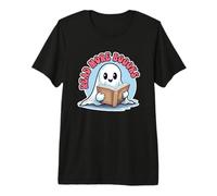 Leer más Boooks Cute Ghost Leer más Libros Funny Halloween Camiseta Premium