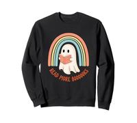 Leer más Boooooks Cute Ghost Rainbow Halloween Sudadera