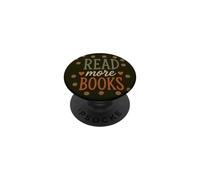 Leer más Libros Amante de los Libros Lectura Profesor Bibliot PopSockets PopGrip Adhesivo