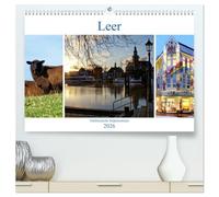 Leer - Ostfriesische Impressionen 2026 (hochwertiger Premium Wandkalender 2026 DIN A2 quer), Kunstdruck in Hochglanz: Leer, das Tor zu Ostfriesland.