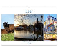 Leer - Ostfriesische Impressionen 2026 (Wandkalender 2026 DIN A2 quer), CALVENDO Monatskalender: Leer, das Tor zu Ostfriesland.