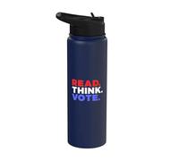 Leer Piense Vote 2026 Elecciones Votantes Votantes Stainless Steel Insulated Water Bottle