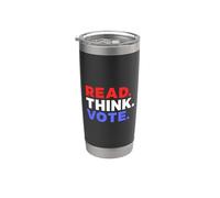 Leer Piense Vote 2026 Elecciones Votantes Votantes Vaso térmico de acero inoxidable de doble pared
