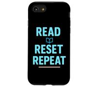Leer Reset Repetir Cotización para Amantes de los Libros Carcasa para iPhone SE (2020) / 7/8