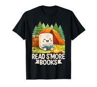 Leer S'More Libros Divertido Juego de Palabras Camping Naturaleza Amante Camiseta