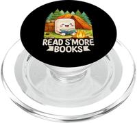 Leer S'More Libros Divertido Juego de Palabras Camping Naturaleza Amante PopSockets PopGrip para MagSafe