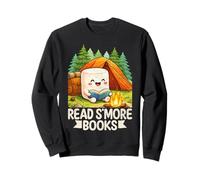 Leer S'More Libros Divertido Juego de Palabras Camping Naturaleza Amante Sudadera