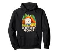 Leer S'More Libros Divertido Juego de Palabras Camping Naturaleza Amante Sudadera con Capucha