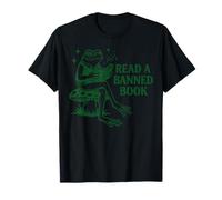Leer un Libro Prohibido Libro de Lectura de Rana Nerd Literatura Adicto Camiseta
