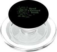 Leer un Libro Prohibido Libro de Lectura de Rana Nerd Literatura Adicto PopSockets PopGrip para MagSafe